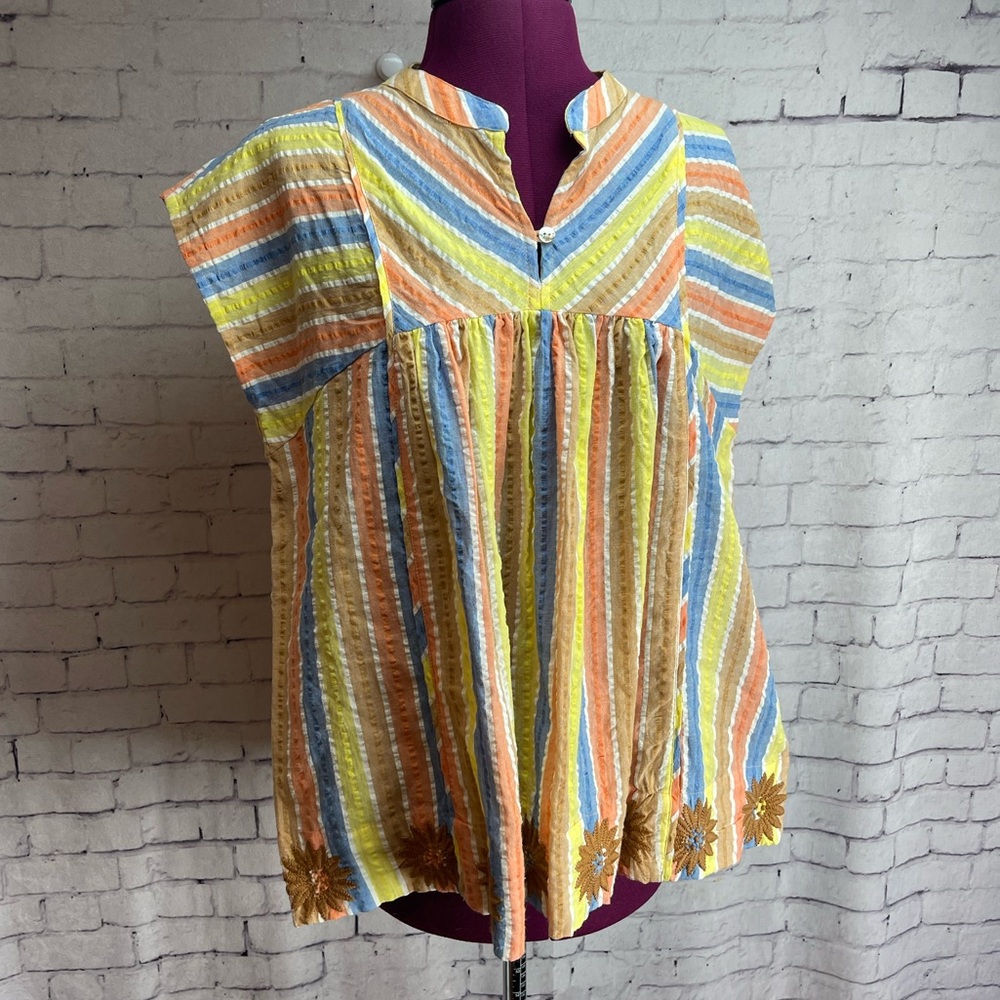 Ivy Jane size XS striped blouse
